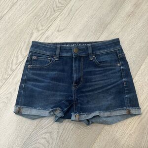 Denim Blue Women's Shorts American eagle size 0